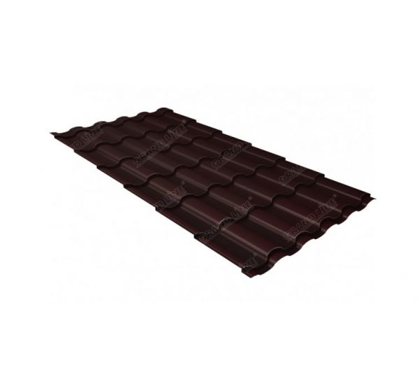 Металлочерепица кредо 0,45 PE RAL 8017 шоколад от производителя  Grand Line по цене 636 р