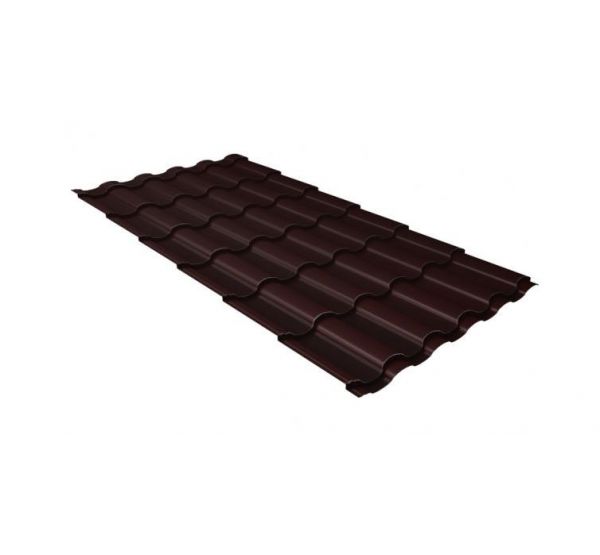 Металлочерепица кредо 0,45 Drap RAL 8017 шоколад от производителя  Grand Line по цене 721 р