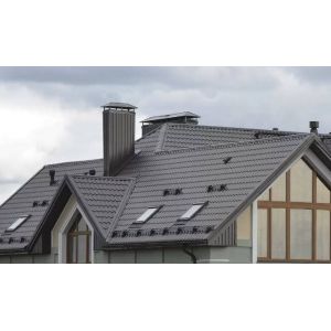 Металлочерепица Valori полиэстер 0,5 сталь RR 32 Тёмно-коричневый от производителя МеталлПрофиль по цене 870 р Металлочерепица Valori полиэстер 0,5 сталь RR 32 Тёмно-коричневый от производителя МеталлПрофиль по цене 870 р