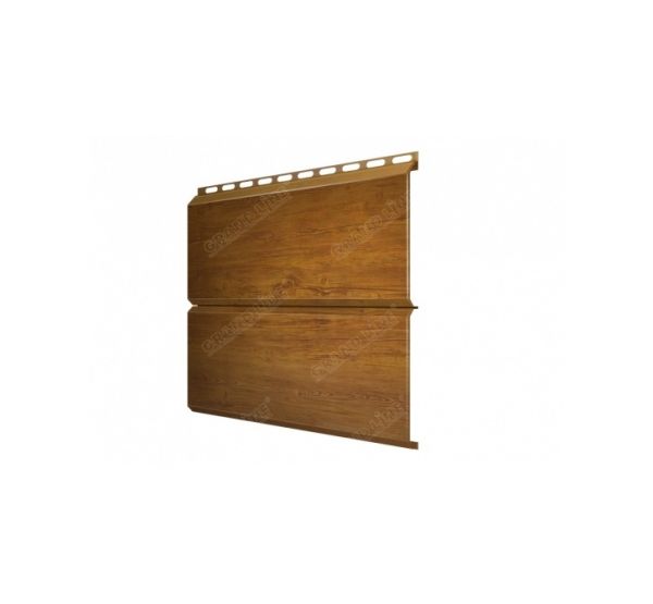 Металлический сайдинг ЭкоБрус 0,45 Print Twincolor Golden Wood от производителя  Grand Line по цене 1 395 р