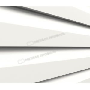 Металлический сайдинг МП СК-14х226 (ПЭ-01-9010-0.45) Чистый белый от производителя  Металл Профиль по цене 1 550 р