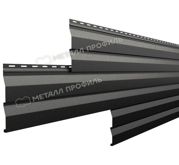 Металлический сайдинг МП СК-14х226 (VikingMP-01-9005-0.45) Черный темный от производителя  Металл Профиль по цене 687 р