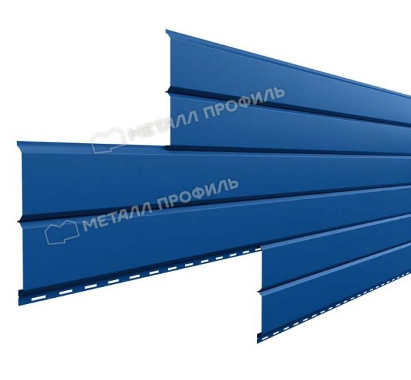 Металлический сайдинг Lбрус-15х240 (PURMAN-20-5005-0.5) Синий насыщенный от производителя  Металл Профиль по цене 1 300 р
