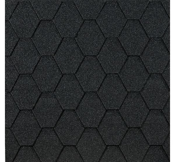 Гибкая черепица Шестигранник Серый от производителя  Docke по цене 359 р