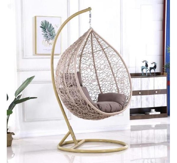 Подвесное кресло из искусственного ротанга AFM-169A-XLB Beige от производителя  Afina по цене 17 900 р