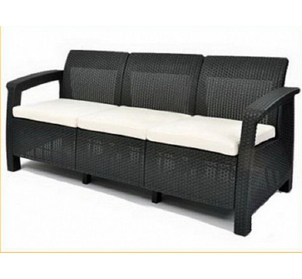 Диван Corfu Love Seat Max Коричневый от производителя  Allibert по цене 27 690 р