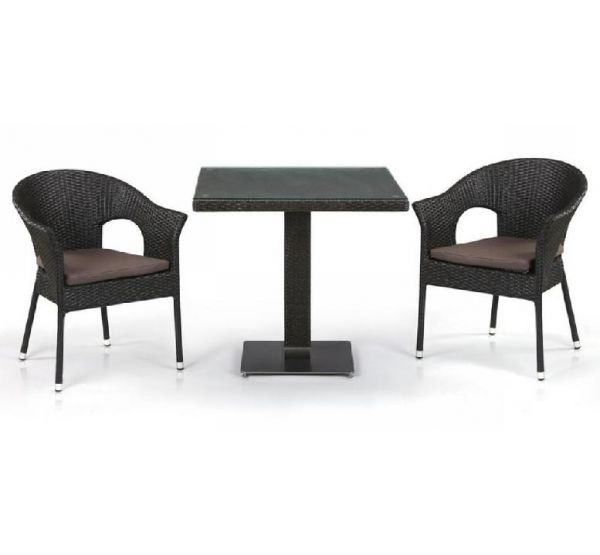Комплект плетеной мебели из иск. ротанга T605SWT/Y79A-W53 Brown 2Pcs от производителя  Afina по цене 31 405 р