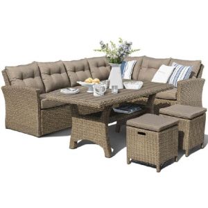 Комплект мебели плетеной из иск. ротанг YR825A Brown/Beige от производителя  Afina по цене 87 550 р