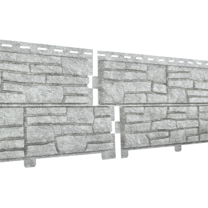 Фасадная панель Стоун Хаус Сланец Светло серый от производителя  Ю-Пласт по цене 402 р