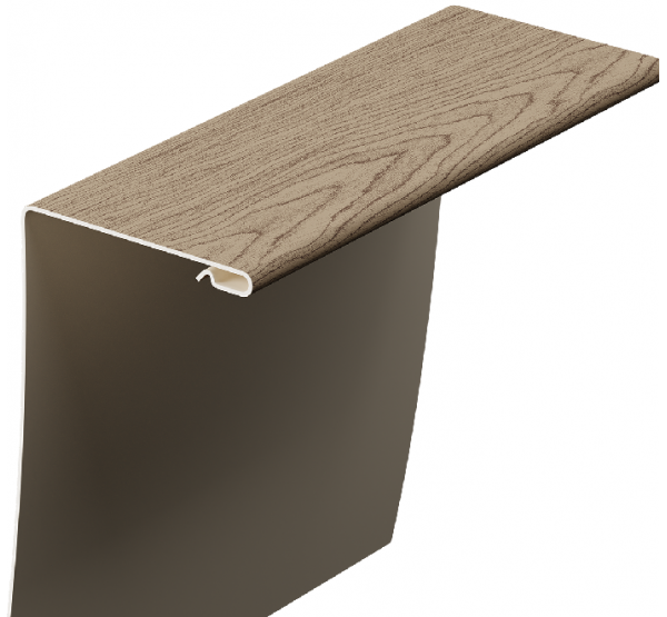 Околооконный профиль универсальный под дерево 89/254 мм Сибирский от производителя  Docke по цене 1 800 р