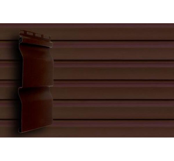 Виниловый сайдинг премиум, Корабельный брус 3,00 м - Темный Дуб от производителя  Grand Line по цене 414 р