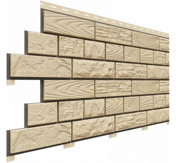 Цокольный сайдинг коллекция Кирпич Москва — Кремневый от производителя  Доломит по цене 465 р