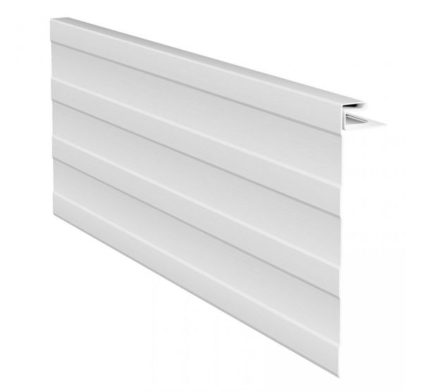 J-фаска ( ветровая, карнизная планка ) белая для сайдинга от производителя  Россия по цене 630 р