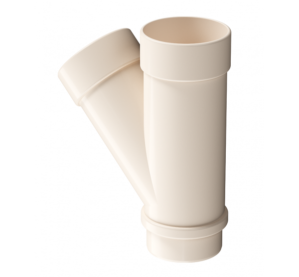 Тройник 45˚ Lux ПВХ Латте от производителя  Docke по цене 1 038 р